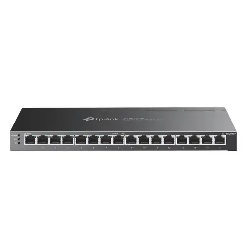 JetStream TL-SG2016P switch L2/L3/L4 Gigabit Ethernet (10/100/1000) Energía sobre Ethernet (PoE) Negro - Imagen 1