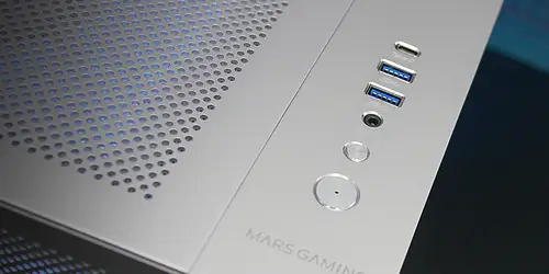 MC-NOVA2, Caja Gaming Custom XXL E-ATX, Doble Cristal Templado Continuo Sin Marco, Soporte Completo Refrigeración Líquida, Aluminio Aeroespacial 2mm, Torre PC de Doble Cámara, USB-C, Blanco - Imagen 4