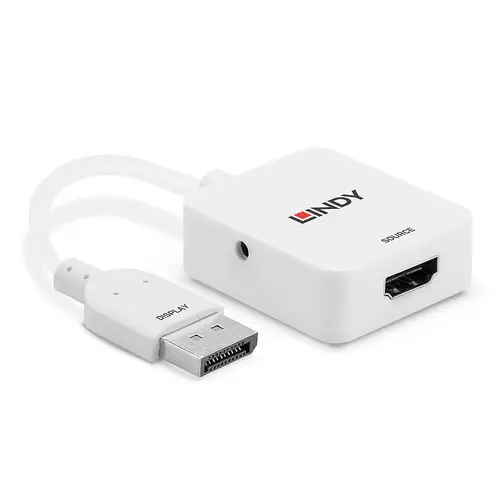 38303 adaptador de cable de vídeo 0,095 m HDMI tipo A (Estándar) DisplayPort Blanco - Imagen 5