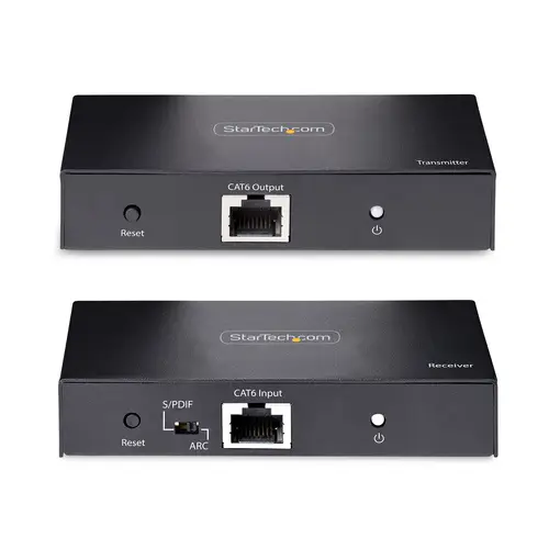 Extensor Alargador HDMI 4K por Cable CAT5/CAT6 Ethernet - Extensor de Vídeo 4K 60Hz HDR hasta 70m - Salida de Audio S/PDIF - Juego Kit de Transmisor y Receptor HDMI - Imagen 3
