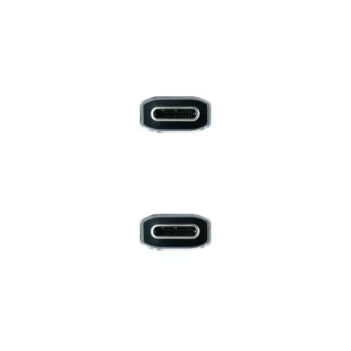 Cable USB 3.1 Gen2 10Gbps 5A, 4K/60Hz, USB-C/M-USB-C/M, Gris/Negro, 2 m - Imagen 3