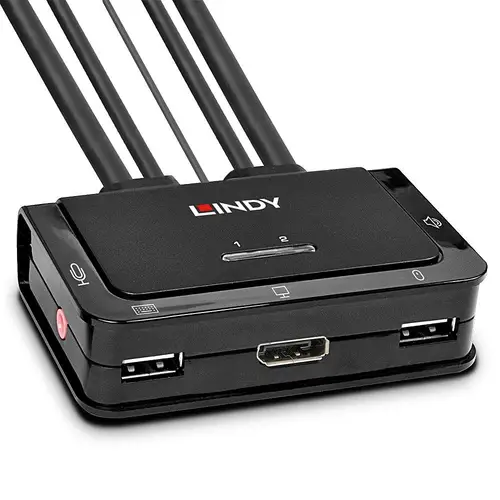42344 interruptor KVM Montaje en rack Negro - Imagen 1