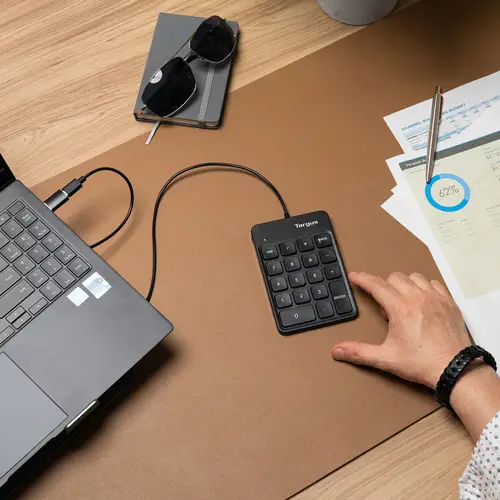 AKP13GL teclado numérico Universal USB Negro - Imagen 7
