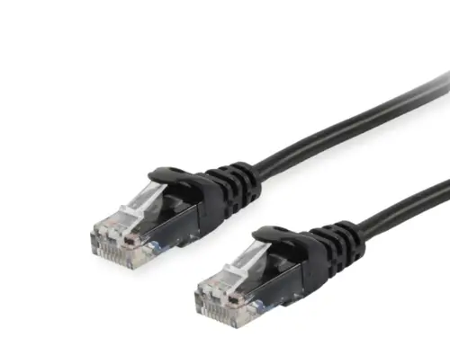 603151 cable de red Negro 0,15 m Cat6a U/UTP (UTP) - Imagen 1