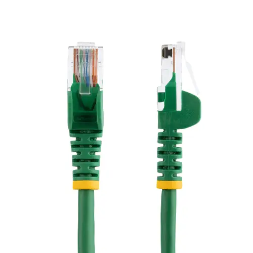 Cable de Red de 0,5m Verde Cat5e Ethernet RJ45 sin Enganches - Imagen 2