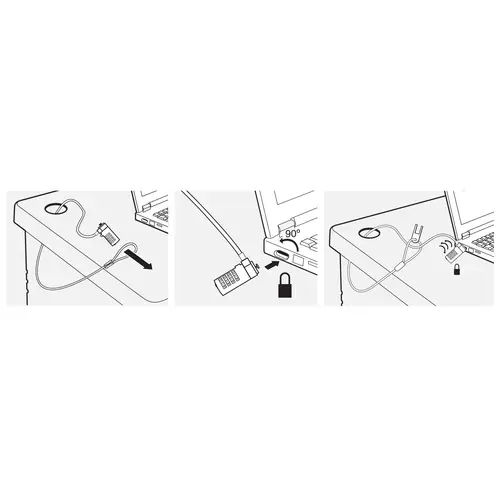 EW1241 cable antirrobo Plata 1,5 m - Imagen 2