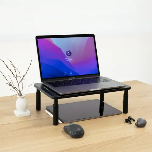 Soporte Elevador Multiusos para Monitor/Portátil, Negro - Imagen 4