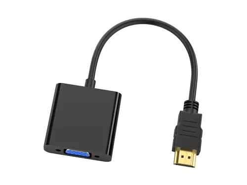 ABBY20B adaptador de cable de vídeo 0,25 m HDMI tipo A (Estándar) VGA (D-Sub) Negro - Imagen 2