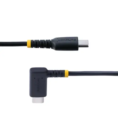 Cable 30cm USB C Acodado - en Ángulo Recto - PD 60W - 3A - Cable USB-C de Carga Rápida - de Alta Resistencia - USB 2.0 Tipo C - Fibra de Aramida - 3A - de Carga - Imagen 4