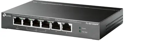 TL-SG1006PP switch No administrado Gigabit Ethernet (10/100/1000) Energía sobre Ethernet (PoE) Gris - Imagen 2