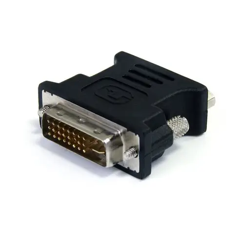 Adaptador Conversor DVI-I a VGA - DVI-I Macho - HD15 Hembra - Negro - Imagen 1