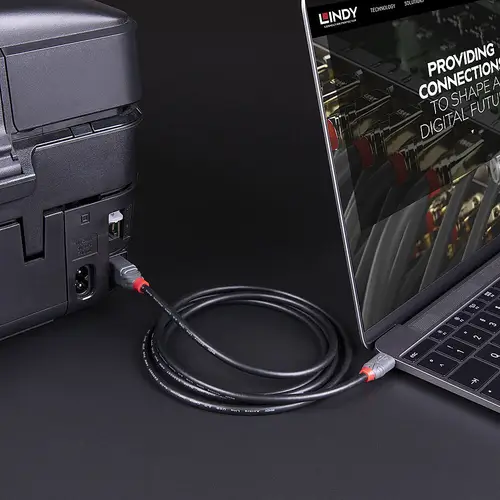 36665 cable USB USB 3.2 Gen 1 (3.1 Gen 1) 0,5 m USB C USB B Negro - Imagen 3