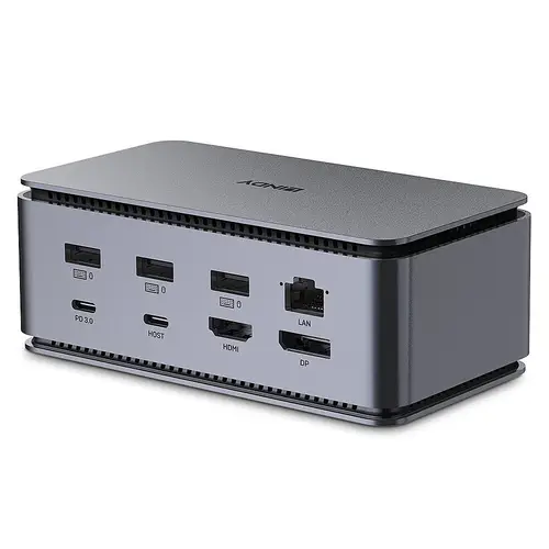 43372 base para portátil y replicador de puertos Acoplamiento USB4 Antracita - Imagen 2
