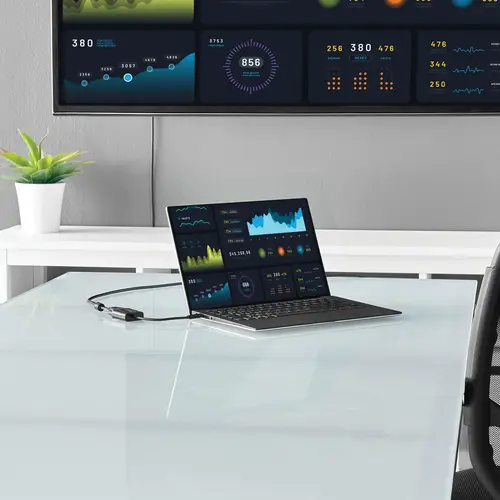 Adaptador USB C a VGA - Negro - 1080p - Convertidor de Vídeo para su MacBook Pro - Dongle de Pantalla USB Tipo C a VGA - La Versión Mejorada es CDP2VGAEC - Imagen 4