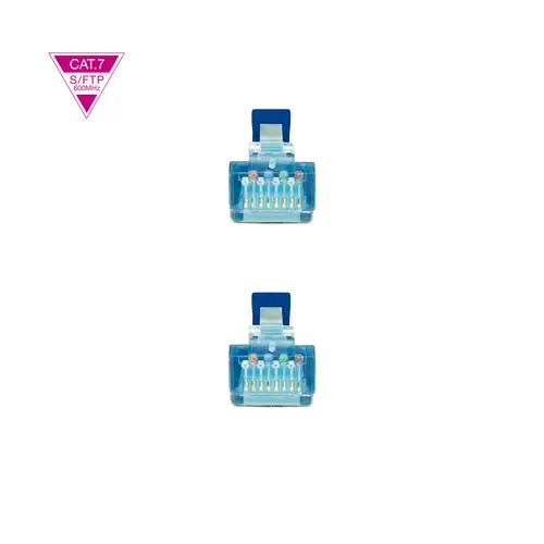 Cable de Red Cat.7 600MHZ LSZH SFTP PIMF AWG26, Azul, 1 m - Imagen 3