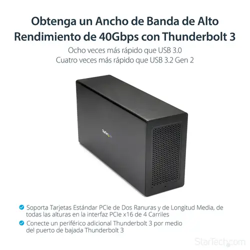 Caja Chasis de Expansión Thunderbolt 3 a PCI Express con DisplayPort - PCI-E x16 - PCIe de 16 Hilos - Imagen 8