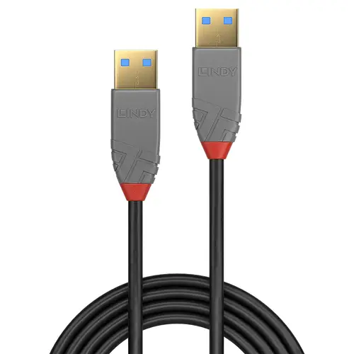 36753 cable USB USB 3.2 Gen 1 (3.1 Gen 1) 3 m USB A Negro, Gris - Imagen 4