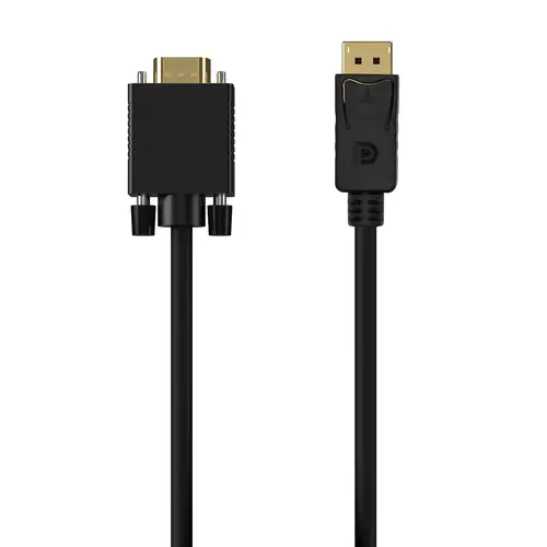 Cable Conversor DISPLAYPORT a VGA, DP/M-VGA/M, Negro, 1.0M - Imagen 1
