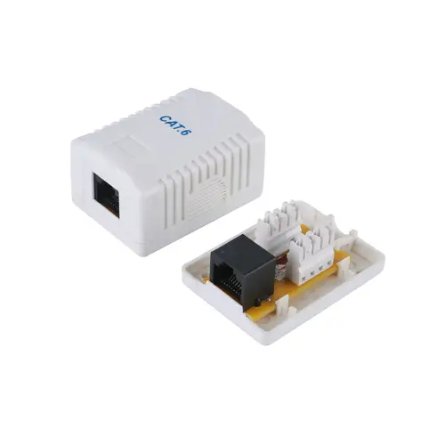 235213 caja de tomacorriente RJ-45 Blanco - Imagen 2