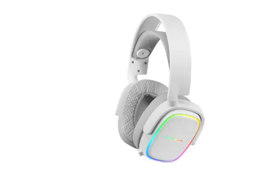MHAX Blanco, Auriculares Gaming RGB, Micrófono Extraíble, HiFi, Compatibilidad Multiplataforma - Imagen 4