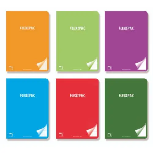 LIBRETA FLEXIPAC TAPA PLASTICO 90 GRS. A-5+ 48 HOJAS HORIZONTAL C..