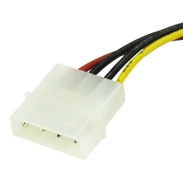 Cable Adaptador de 15cm de Alimentación MOLEX LP4 4 Pines a SATA..
