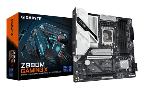 Placa base Z890M GAMING X - Compatible con procesadores Intel Core Ultra (Serie 2), 8+1+2 fases VRM, hasta 8800MHz DDR5 (OC), 1xPCIe 5.0 + 2xPCIe 4.0, LAN 2.5GbE, USB 3.2 Gen 1 - Imagen 1