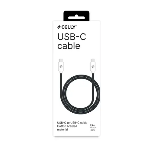 USBCUSBCCOTTBK cable USB 1,5 m USB C Negro, Blanco - Imagen 3
