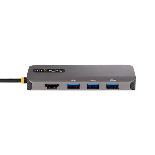 Adaptador Multipuertos USB C, de Vídeo HDMI de 4K y 60Hz, Hub USB-A 3.2 de 3 Puertos de 5Gbps, Entrega de Alimentación PD de 100W, GbE, Docking Station de Viajes - Imagen 3