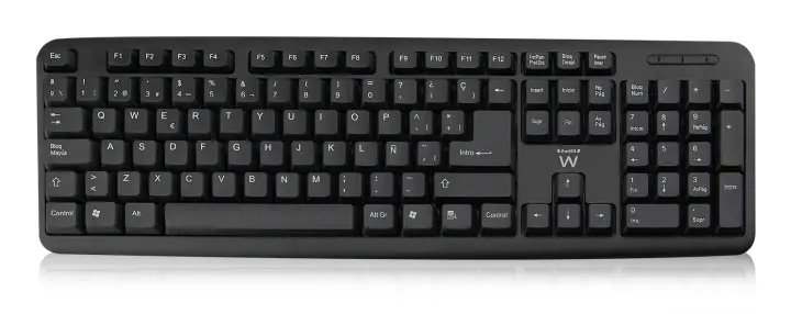 EW3109 teclado Universal USB QWERTY Español Negro