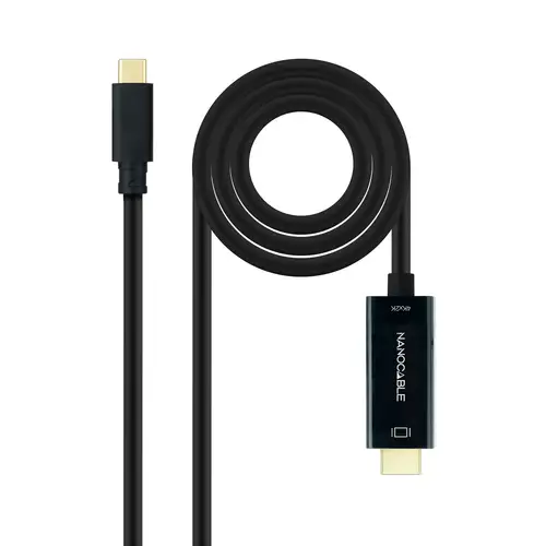 Cable Conversor USB-C a HDMI 1.4 4K@30Hz, Color Negro, 5 m - Imagen 1