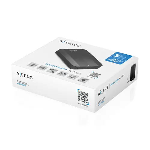 Caja Externa, 3,5"  SATA a USB-C USB3.1 GEN1, Negro - Imagen 8