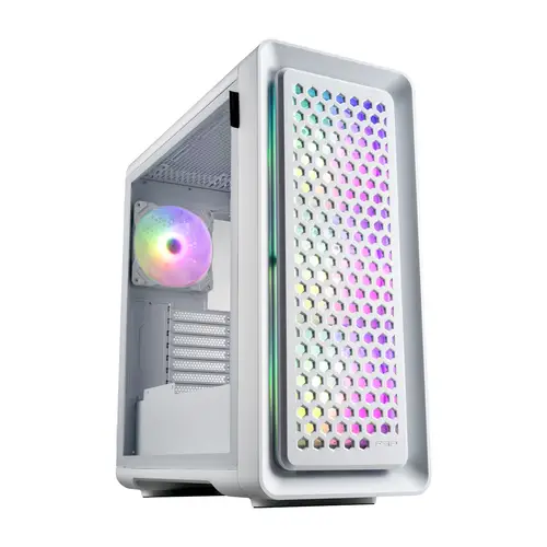 CUT593P Carcasa Full Tower mITX, mATX, ATX Blanco ARGB - Imagen 1