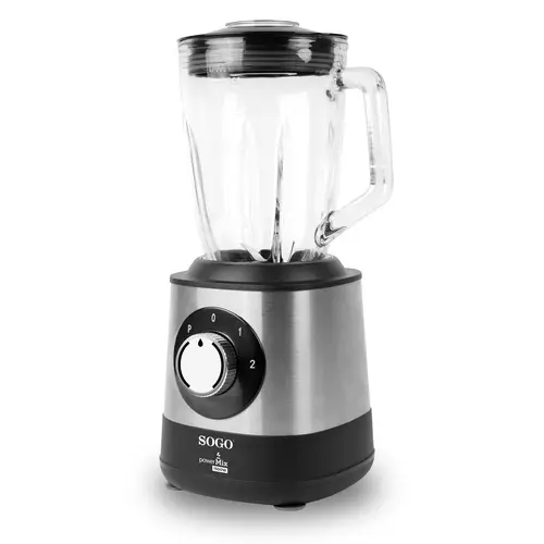 BAT-SS-5585 licuadora 1,5 L Batidora de vaso 1500 W Negro, Acero inoxidable - Imagen 1