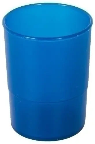 PORTA LAPICES PLASTICO REDONDO TR. AZUL