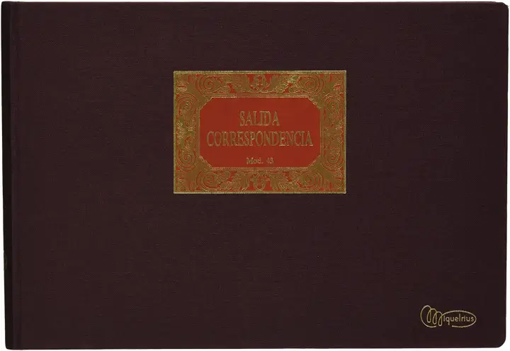 5043 registro comercial (libro) Bronce, Marrón 100 hojas