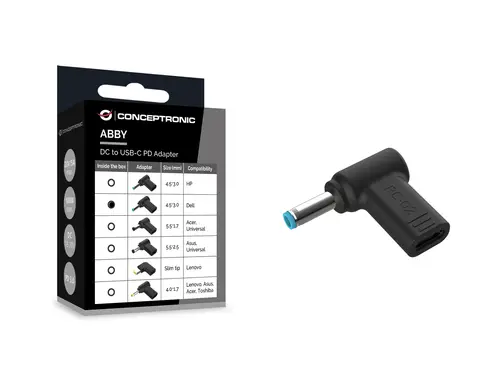 ABBY15PC02 accesorio para portatil Clavija de adaptador de corriente para ordenador portátil - Imagen 3