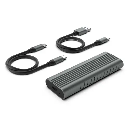 EW7025 caja para disco duro externo Caja externa para unidad de estado sólido (SSD) Gris M.2 - Imagen 1