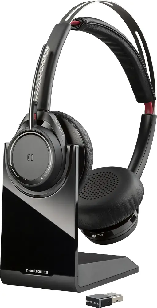 Voyager Focus UC Auriculares Inalámbrico Diadema Oficina/Centro de llamadas Bluetooth Negro