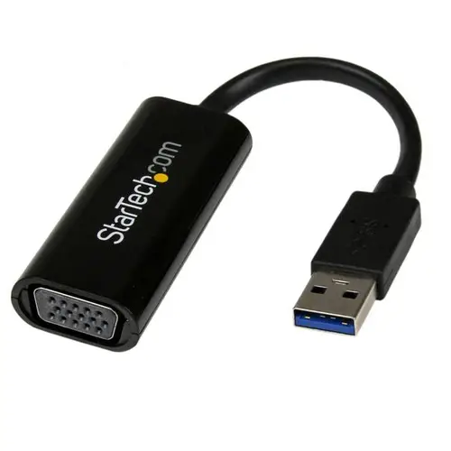 Adaptador Gráfico Conversor USB 3.0 a VGA - Cable Convertidor Compacto de Vídeo - 1920x1200 / 1080p - Imagen 1