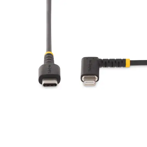 Cable de 1m USB-C a Lightning - Cable USB 2.0 a Lightning Acodado - Cable USB Tipo C a Lightning - Cable de Carga - Cable Lightning con Certificación MFi para iPhone - Imagen 4