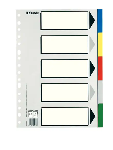 11609 lengüeta de índice Separador en blanco con pestaña Cart�..