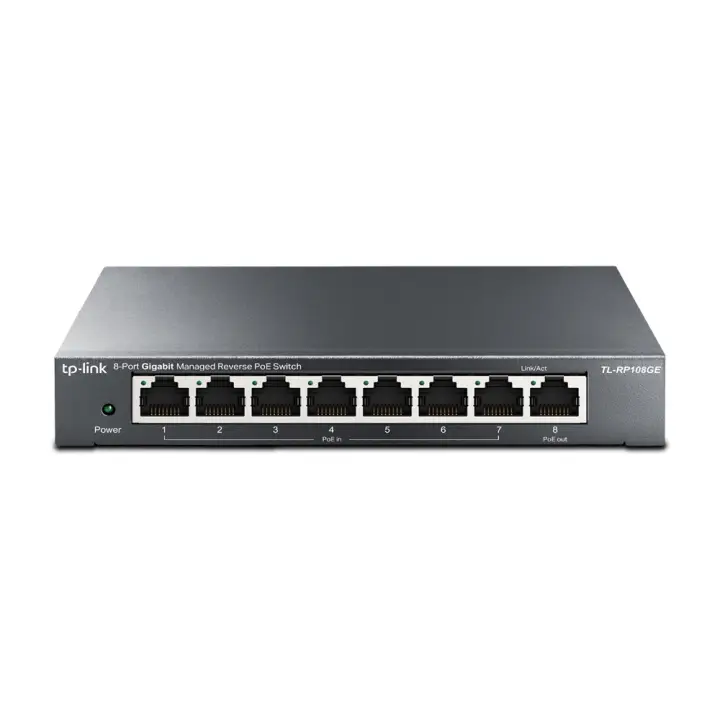 TL-RP108GE switch Gestionado L2 Gigabit Ethernet (10/100/1000) Energía sobre Ethernet (PoE) Negro