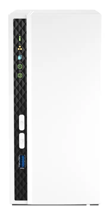 TS-233 servidor de almacenamiento NAS Torre ARM Cortex-A55 2 GB 0 TB QNAP QTS Blanco