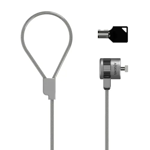 Cable de Seguridad con Cerradura de Llave para Ordenador, Monitor, Portatil 1.5 m - Imagen 2