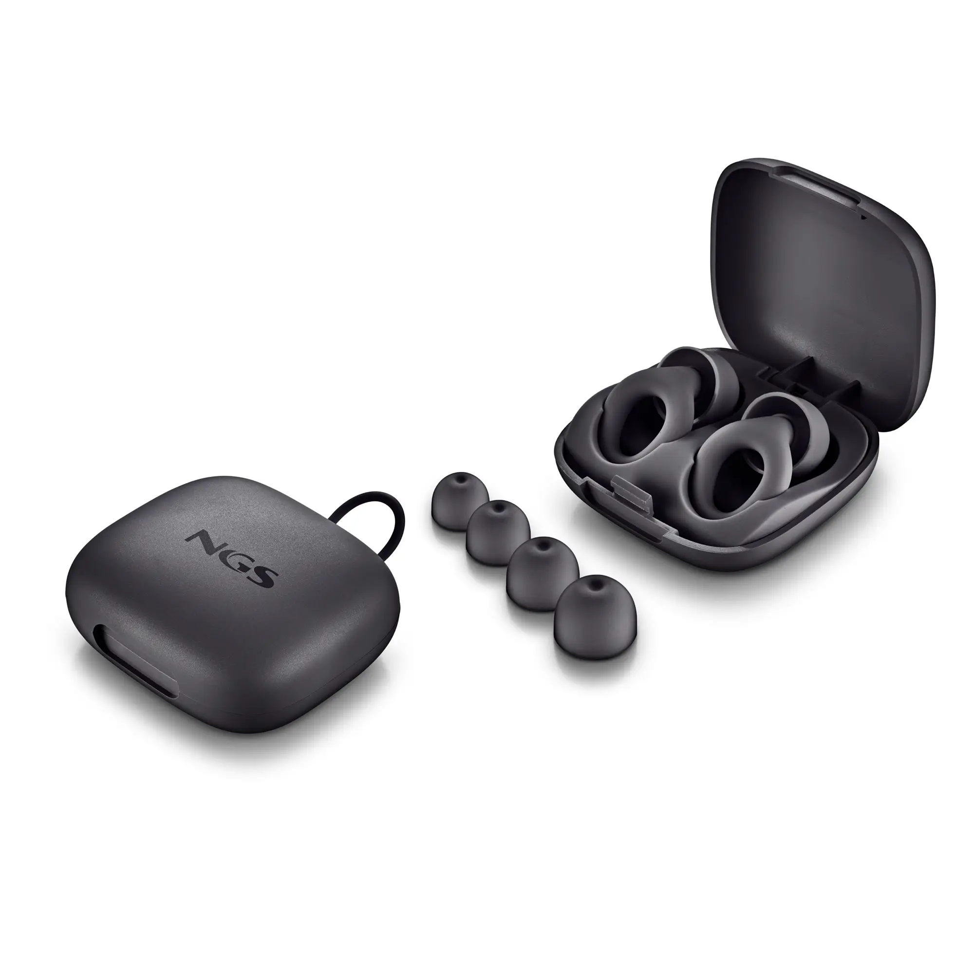 NOON BLACK Tapón para oídos reutilizable Negro