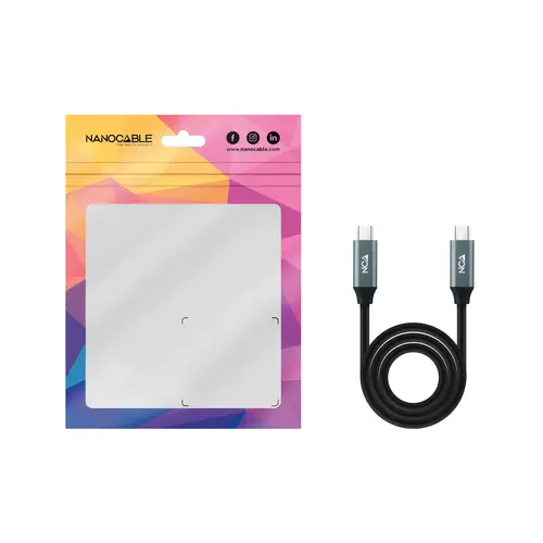 Cable USB 3.2 Gen2x2 20Gbps 5A/100W 4K/60Hz USB-C/M-USB-C/M, 2 m - Imagen 4