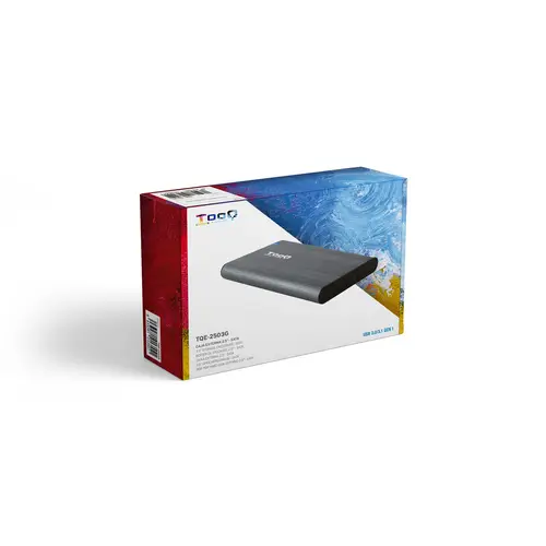 Caja Externa para Discos de 2,5 HDD/SSD, Gris - Imagen 4