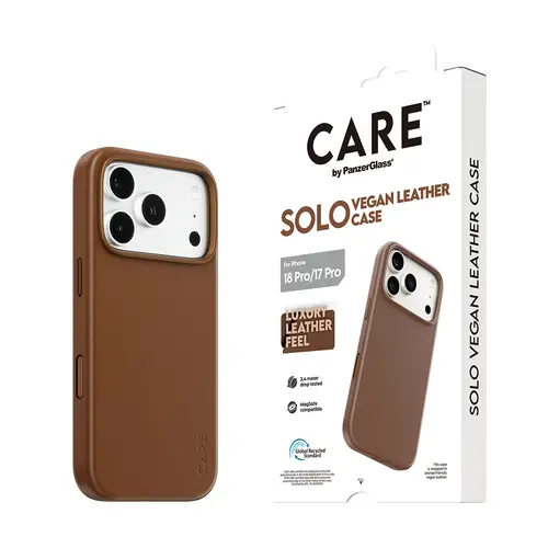 CARE by ® Solo Vegan Leather Case Brown w. MagSafe iPhone 18 Pro | 17 Pro funda para teléfono móvil Marrón - Imagen 6