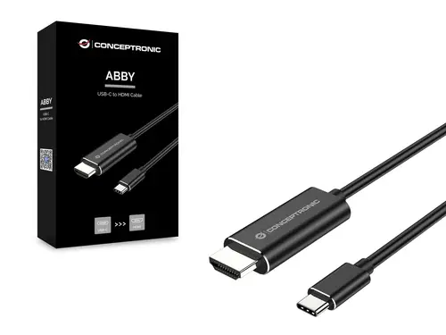ABBY04B adaptador de cable de vídeo 2 m USB Tipo C HDMI - Imagen 3